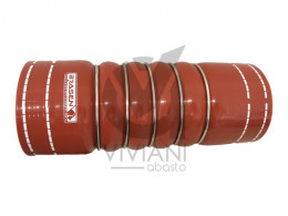 MANGUERA INTERCOOLER LADO CALIENTE  ø80 - 85MM X 215MM 5 AROS. MERCEDES BENZ L1720 OM366 - OM904 - OM906